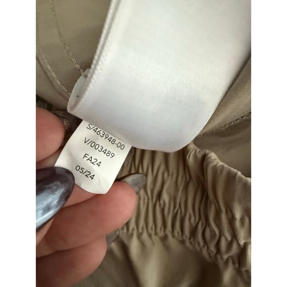 Athleta Cascade Cargo Pants Beige Tan Nylon Joggers Utility Hiking Size S - Picture 12 of 12